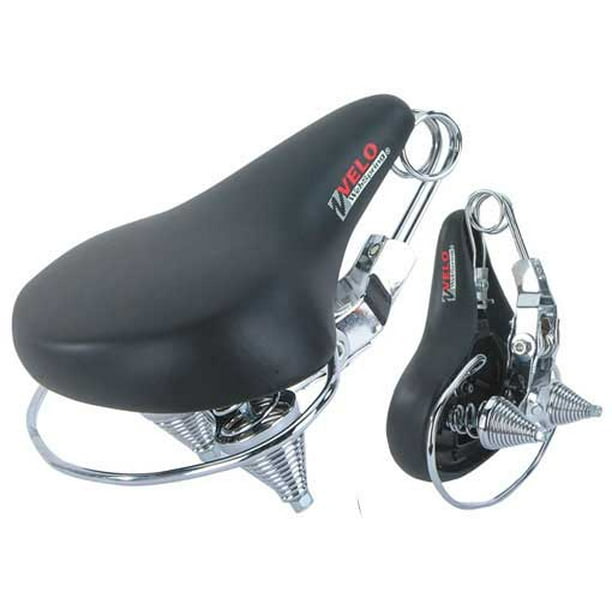 Beach Cruiser Bike Diamond Saddle Seat *WHITE w/Springs Grips Handlebar Comfort